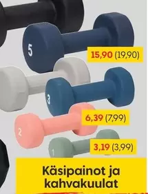 Käsipainot ja kahvakuulat