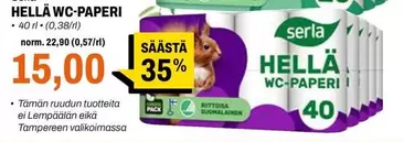 HELLÄ WC-PAPERI