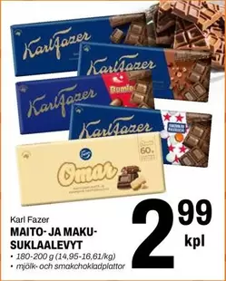 MAITO- JA MAKU-SUKLAALEVY