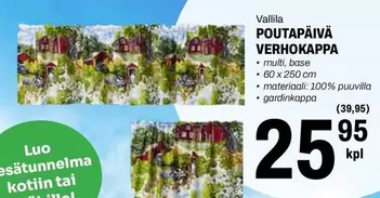POUTAPÄIVÄ VERHOKAPPA