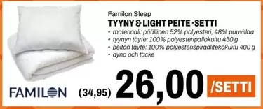 TYYNY & LIGHT PEITE -SETTI