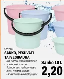 SANKO, PESUVATI TAI VESIKAHA