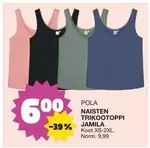 NAISTEN TRIKOOTOPPI JAMILA