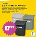 POSTILAATIKKO VÄLIKANNEL