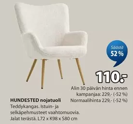 HUNDSTED nojatuoli