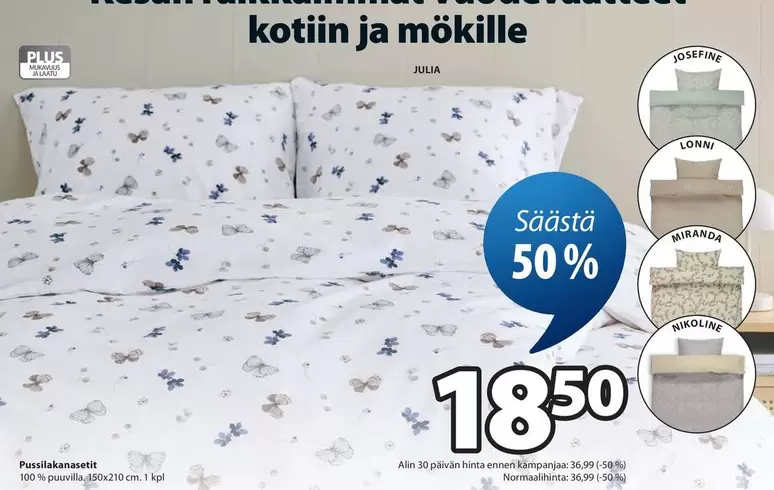 Julia - Pussilakanasetti