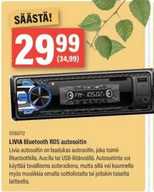 LIVIA Bluetooth RDS autosoitin