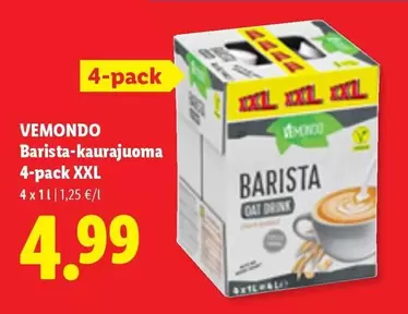 Barista-kaurajuoma 4-pack XXL