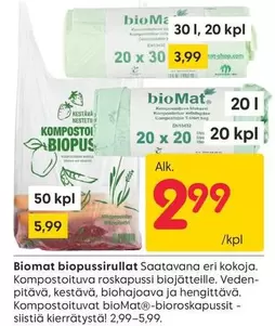 Mat - Biopussirullat