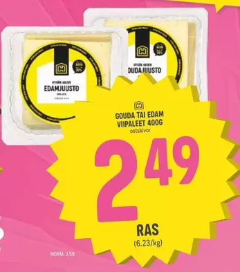 Gouda tai Edam viipaleet