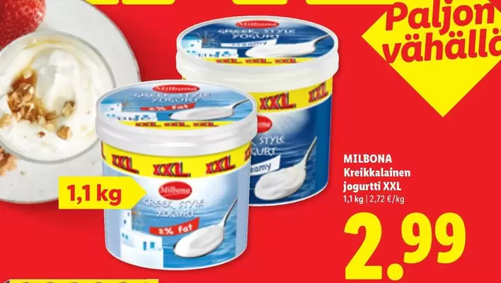 Kreikkalainen jogurtti XXL