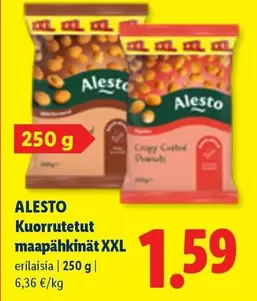 Kuorrutetut maapähkinät XXL