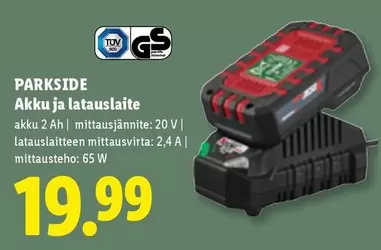 Akku ja latauslaite