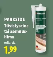 Tiivistysaine tai asennusliima