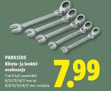 Kiinto- ja lenkkiavainsarja