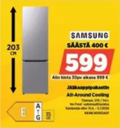 Jääkaappipakastin All-Around Cooling