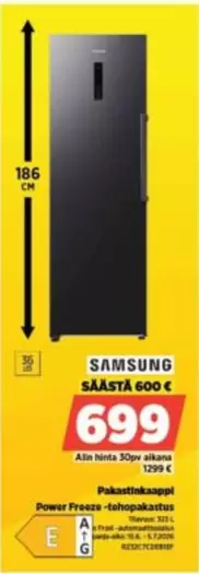 SAMSUNG SÄÄSTÄ 600 €