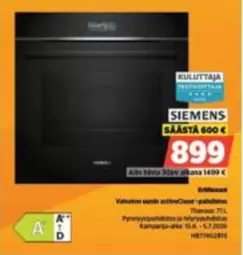 Siemens - ActiveClean-uunipuhdistus