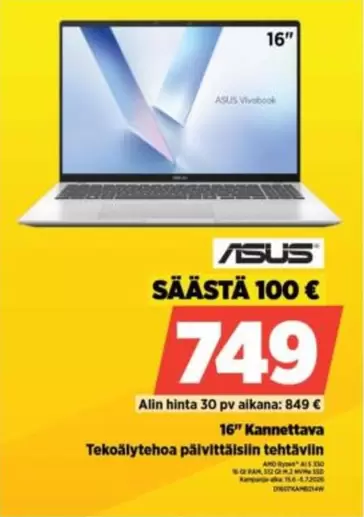 Asus - 16" Kannettava