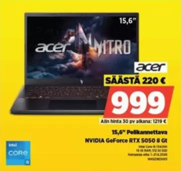 Acer - Pelitietokone