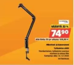 Mikrofon- ja kamerateline