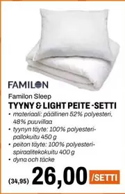 TYYNY & LIGHT PEITE -SETTI