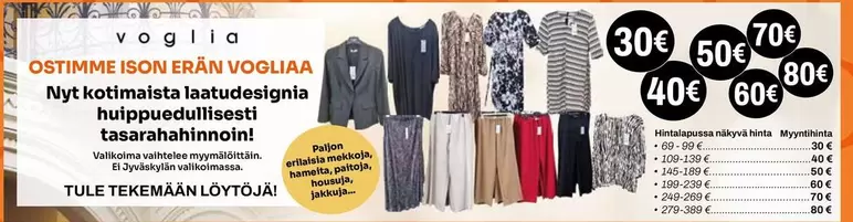 Nyt kotimaisista laatudesignia huippuedullisesti tasarahanhinnoin
