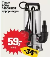 RST - 900W 14000l  uppopumppu