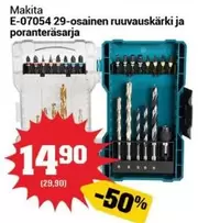 Makita - E-07054 29-osainen ruuvvskärkki ja poranteräsarja