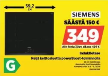 Siemens - Induktiotaso
