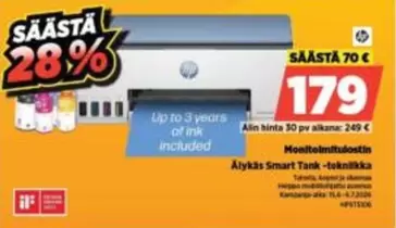 Hp - Älykäs Smart Tank -tekniikka