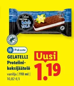 GELATELLI Proteiini-keksijäätelö