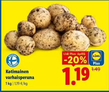 Kotimainen varhaisperuna