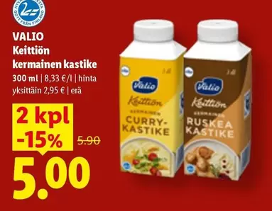 Keittiön kermainen kastike