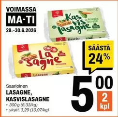 Kas - LASAGNE, KASVISLASAGNE