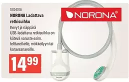 NORONA Ladattava retkisuihku