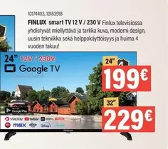 smart TV 12 V / 230 V