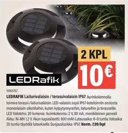 LEDFRAFIK Laiturivalaisin / terassivalaisin IP67