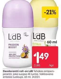 Tehokas antiperspirantti