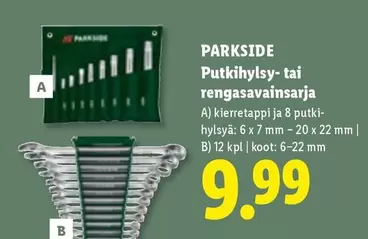 Putkihylsy- tai rengasavainsarja