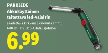 Akkukäyttöinen taitettava led-valaisin