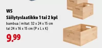 Säilytyslaatikko 1 tai 2 kpl