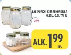 LASIPURKKI KIERREKORKILLA