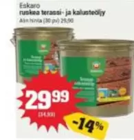 ruskea terassi- ja kalustet	extregistered