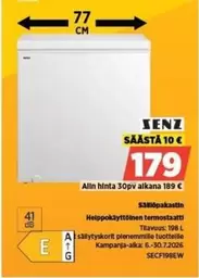 SÄÄSTÖPAKASTIN SECF198EW