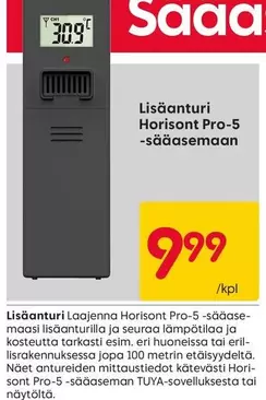 Lisäanturi Horisont Pro-5 -sääasema