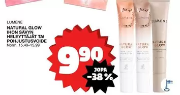 NATURAL GLOW IHON SÄVYN HELETTÄJÄT TAI POHJUSTUSVOIDE