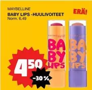 BABY LIPS -HUULIVOITEET