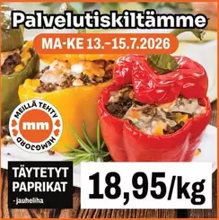 Täytetyt paprikat