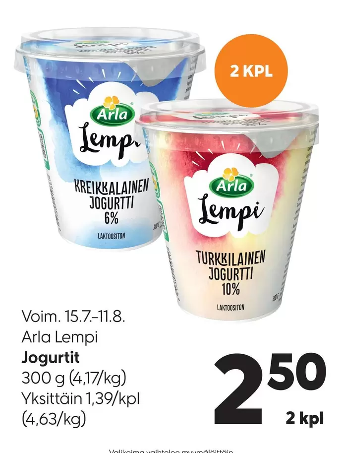 Arla - Lempi Jogurtit